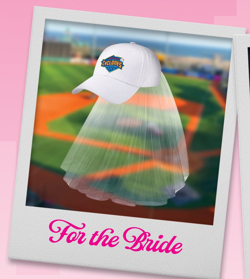 The Cyclones bridal veil cap — free for every engaged bride