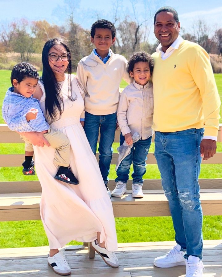Fatima and Kevin with their family